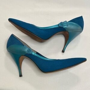 Vintage Teal De Liso High Heels